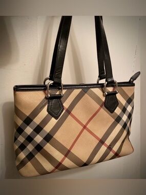 Burberry Nickie Supernova Check Tote Bag